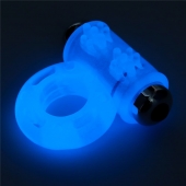 Голубое, светящееся в темноте эрекционное виброкольцо Lumino Play Vibrating Penis Ring - Lovetoy - в Красноярске купить с доставкой