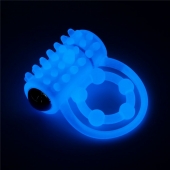 Голубое, светящееся в темноте виброкольцо Lumino Play Vibrating Penis Ring - Lovetoy - в Красноярске купить с доставкой