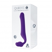 Фиолетовый безремневой страпон Queens L - Adrien Lastic - купить с доставкой в Красноярске