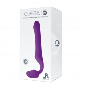 Лиловый безремневой страпон Queens M - Adrien Lastic - купить с доставкой в Красноярске