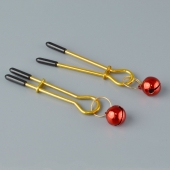 Золотистые зажимы с колокольчиками Gold - Sitabella - купить с доставкой в Красноярске