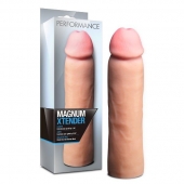 Телесная фаллическая насадка на пенис Magnum Xtender - 23 см. - Blush Novelties - в Красноярске купить с доставкой