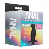 Черный анальный вибромассажёр Silicone Vibrating Prostate Massager 02 - 10,8 см. - Blush Novelties - в Красноярске купить с доставкой