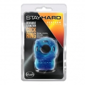 Голубое эрекционное виброкольцо Reusable 5 Function Cock Ring - Blush Novelties - в Красноярске купить с доставкой