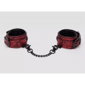 Красно-черные наручники Reversible Faux Leather Wrist Cuffs - Fifty Shades of Grey - купить с доставкой в Красноярске