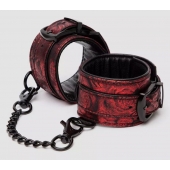 Красно-черные наручники Reversible Faux Leather Wrist Cuffs - Fifty Shades of Grey - купить с доставкой в Красноярске