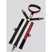 Ошейник с наручниками Reversible Faux Leather Collar and Wrist - Fifty Shades of Grey - купить с доставкой в Красноярске