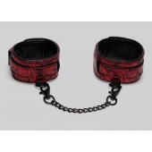 Красно-черные оковы Reversible Faux Leather Ankle Cuffs - Fifty Shades of Grey - купить с доставкой в Красноярске