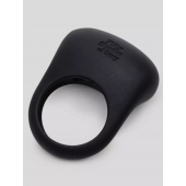 Черное эрекционное виброкольцо Sensation Rechargeable Vibrating Love Ring - Fifty Shades of Grey - в Красноярске купить с доставкой