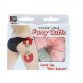 Металлические наручники с розовой меховой опушкой METAL HANDCUFF WITH PLUSH PINK - Dream Toys - купить с доставкой в Красноярске