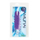 Закрытая фиолетовая насадка с пупырышками SAMURAI PENIS SLEEVE PURPLE - 14,5 см. - NMC - в Красноярске купить с доставкой