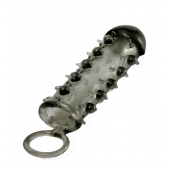 Дымчатая стимулирующая насадка с закрытой головкой SAMURAI PENIS SLEEVE BLACK - 14,5 см. - NMC - в Красноярске купить с доставкой