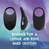 Черное эрекционное виброкольцо Thor Cockring - FeelzToys - в Красноярске купить с доставкой
