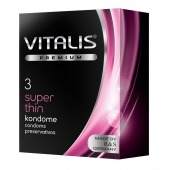 Ультратонкие презервативы VITALIS PREMIUM super thin - 3 шт. - Vitalis - купить с доставкой в Красноярске
