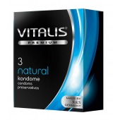 Классические презервативы VITALIS PREMIUM natural - 3 шт. - Vitalis - купить с доставкой в Красноярске