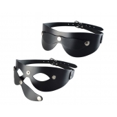 Черная кожаная маска  Новичок - Sitabella - купить с доставкой в Красноярске