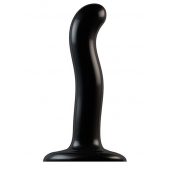 Черный фаллоимитатор-насадка Strap-On-Me P G spot Dildo size S - 16,4 см. - Strap-on-me - купить с доставкой в Красноярске