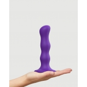 Фиолетовая насадка Strap-On-Me Dildo Geisha Balls size M - Strap-on-me - купить с доставкой в Красноярске