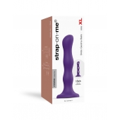 Фиолетовая насадка Strap-On-Me Dildo Geisha Balls size XL - Strap-on-me - купить с доставкой в Красноярске