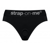 Черные трусики для насадок Heroine Lingerie Harness - size M - Strap-on-me - купить с доставкой в Красноярске