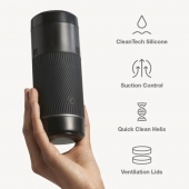 Черный мастурбатор с контролем всасывания Arcwave Pow Stroker - Arcwave - в Красноярске купить с доставкой