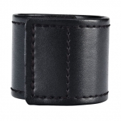 Хомут-утяжка для мошонки из искусственной кожи на липучке VELCRO BALL STRETCHER- 4 см. - BlueLine - в Красноярске купить с доставкой