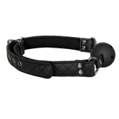 Черный кляп-шарик BALL GAG DIAMOND - Dream Toys - купить с доставкой в Красноярске