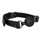 Черный кляп-шарик BALL GAG DIAMOND - Dream Toys - купить с доставкой в Красноярске