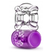Фиолетовое эрекционное виброкольцо Pleaser Rechargeable C-Ring - Blush Novelties - в Красноярске купить с доставкой