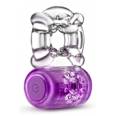 Фиолетовое эрекционное виброкольцо One Night Stand Vibrating C-Ring - Blush Novelties - в Красноярске купить с доставкой