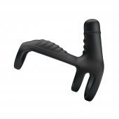 Черная вибронасадка на пенис Vibrating Penis Sling - Baile - в Красноярске купить с доставкой