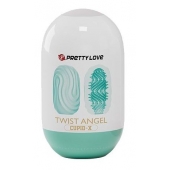 Бирюзовый мастурбатор-яйцо Twist Angel - Baile - в Красноярске купить с доставкой