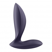Фиолетовый анальный вибростимулятор Power Plug - Satisfyer - в Красноярске купить с доставкой