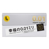 Презервативы Sagami Original 0.02 L-size увеличенного размера - 5 шт. - Sagami - купить с доставкой в Красноярске