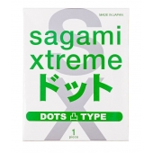 Презерватив Sagami Xtreme Type-E с точками - 1 шт. - Sagami - купить с доставкой в Красноярске