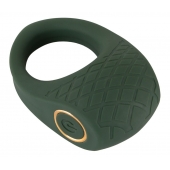 Зеленое эрекционное виброкольцо Luxurious Vibro Cock Ring - Orion - в Красноярске купить с доставкой
