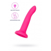 Ярко-розовый, светящийся в темноте фаллоимитатор Bucky Glow - 14 см. - ToyFa купить с доставкой в интернет-магазине Orgasmix в Красноярске Ярко-розовый, светящийся в темноте фаллоимитатор Bucky Glow - 14 см. - ToyFa