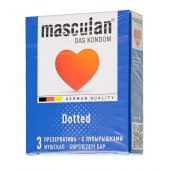 Презервативы с пупырышками Masculan Dotted - 3 шт. - Masculan - купить с доставкой в Красноярске