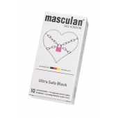 Ультрапрочные презервативы Masculan Ultra Safe Black - 10 шт. - Masculan - купить с доставкой в Красноярске