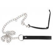 Зажим для половых губ с поводком Pussy Clamp With A Leash - Orion - купить с доставкой в Красноярске