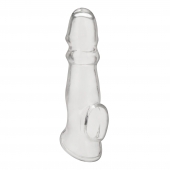 Прозрачная насадка для пениса Girthy Penis Enhancing Sleeve Extension - 17,1 см. - BlueLine - в Красноярске купить с доставкой