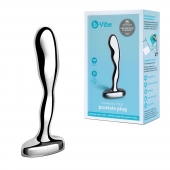 Стальной стимулятор простаты Stainless Steel Prostate Plug - 11,5 см. - b-Vibe - в Красноярске купить с доставкой