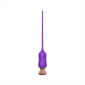 Фиолетовый тонкий стимулятор Nipple Vibrator - 23 см. - I-MOON - купить с доставкой в Красноярске