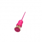 Розовый тонкий стимулятор Nipple Vibrator - 23 см. - I-MOON - купить с доставкой в Красноярске