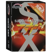 Презервативы Sagami Xtreme ENERGY с ароматом энергетика - 3 шт. - Sagami - купить с доставкой в Красноярске