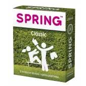 Классические презервативы SPRING CLASSIC - 3 шт. - SPRING - купить с доставкой в Красноярске