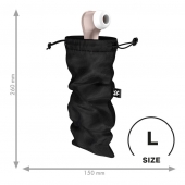 Черный мешочек для хранения игрушек Treasure Bag L - Satisfyer - купить с доставкой в Красноярске