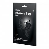 Черный мешочек для хранения игрушек Treasure Bag L - Satisfyer - купить с доставкой в Красноярске