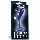 Синяя анальная втулка Flawless Clear Prostate Plug 6.0 - 15 см. - Lovetoy - в Красноярске купить с доставкой