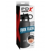Серый мастурбатор в виде бутылки F*ck Flask - Pipedream - в Красноярске купить с доставкой